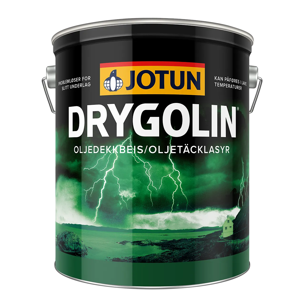 Drygolin oljedekkbeis klassisk hvit base 4,5 liter