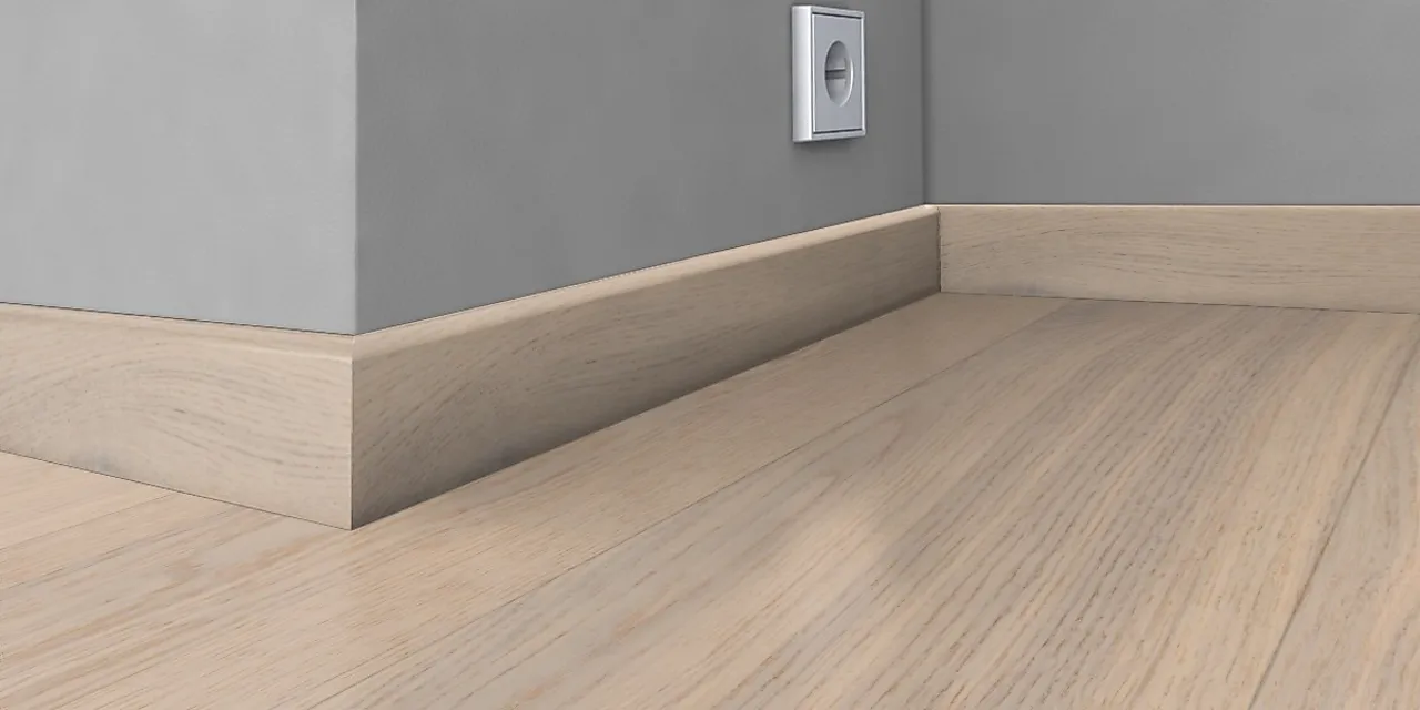 Gulvlist finèrt 16x60 mm eik antium null - 16x60 - 2 - Miniatyr