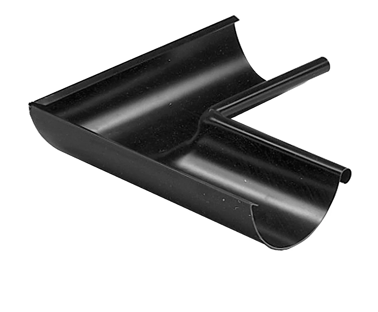 Rennevinkel 90°125mm innv svart pl01 svart Rennevinkel 90°125mm innv svart pl01 svart