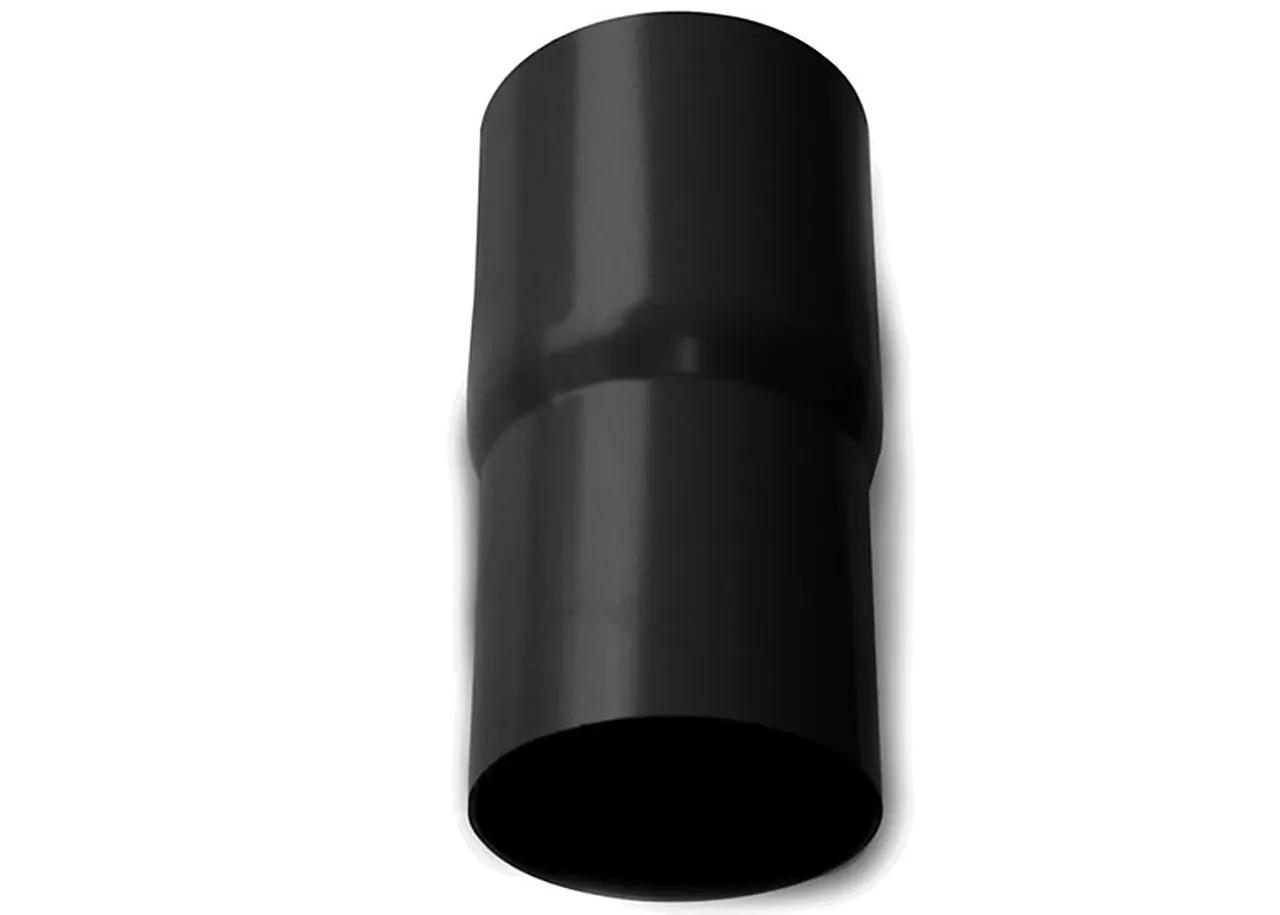 Rørmuffe til takrenner 75 mm sort