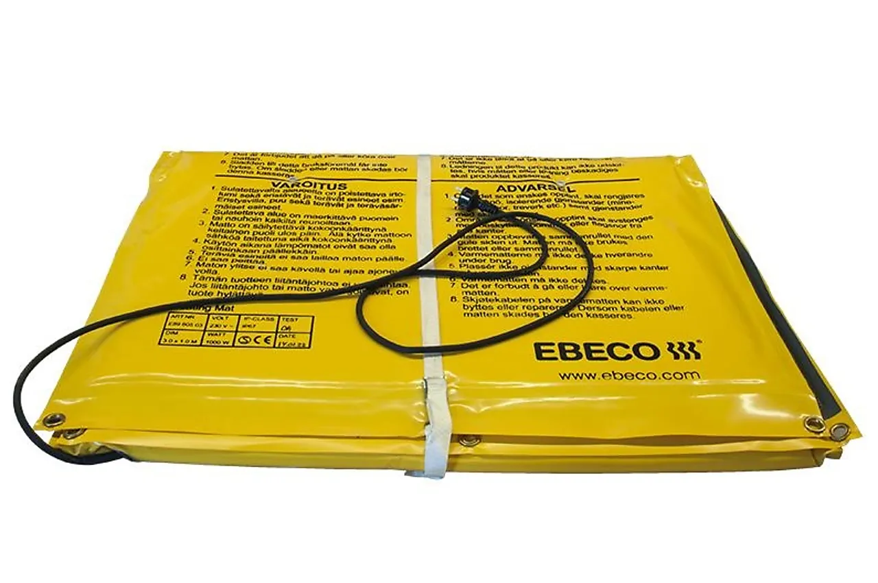 Varmematte 3,0x1,0 meter 1000W/230V