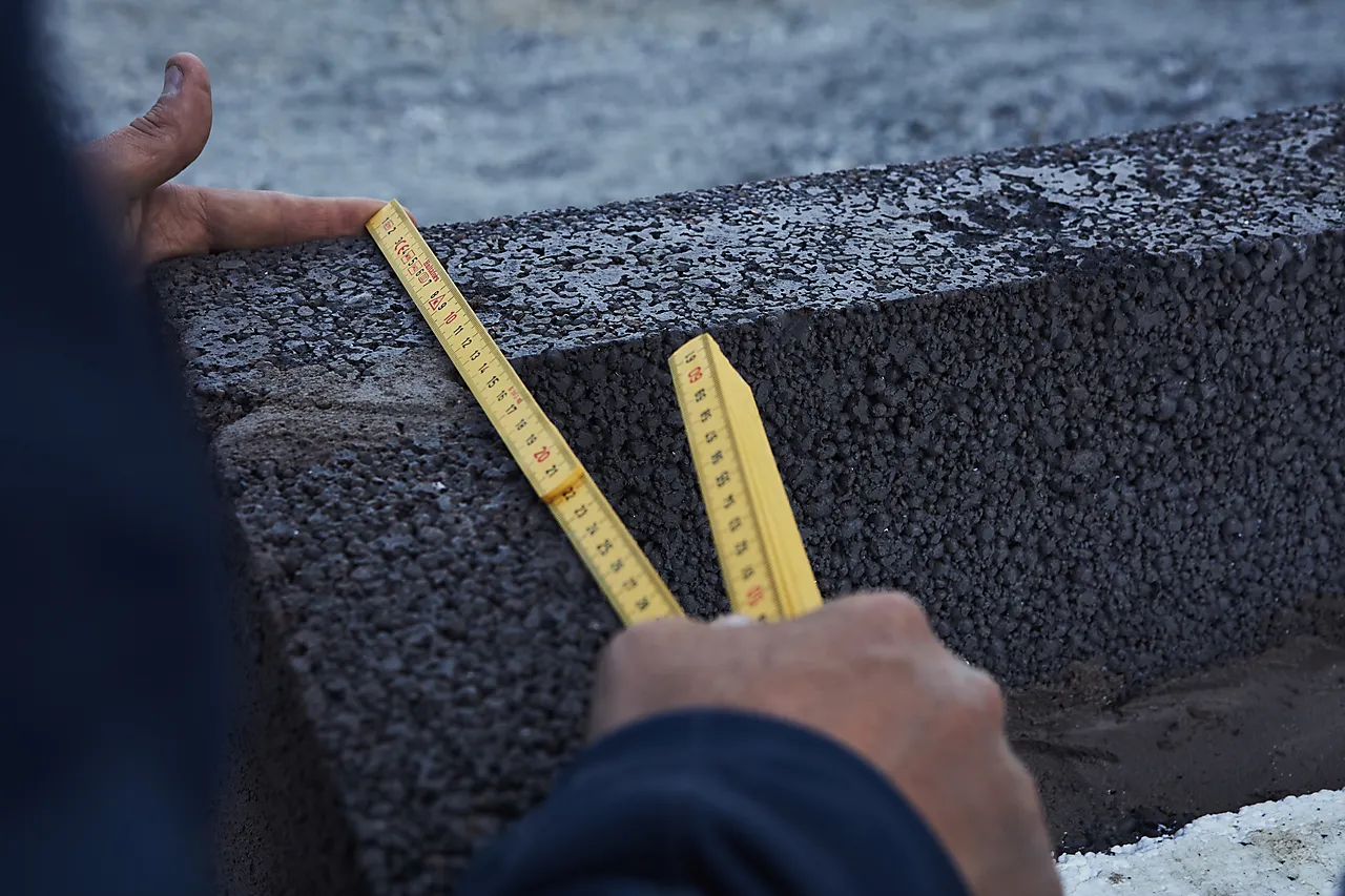 Meterstokk glassfiber 2 meter null - 2 - 3 - Miniatyr