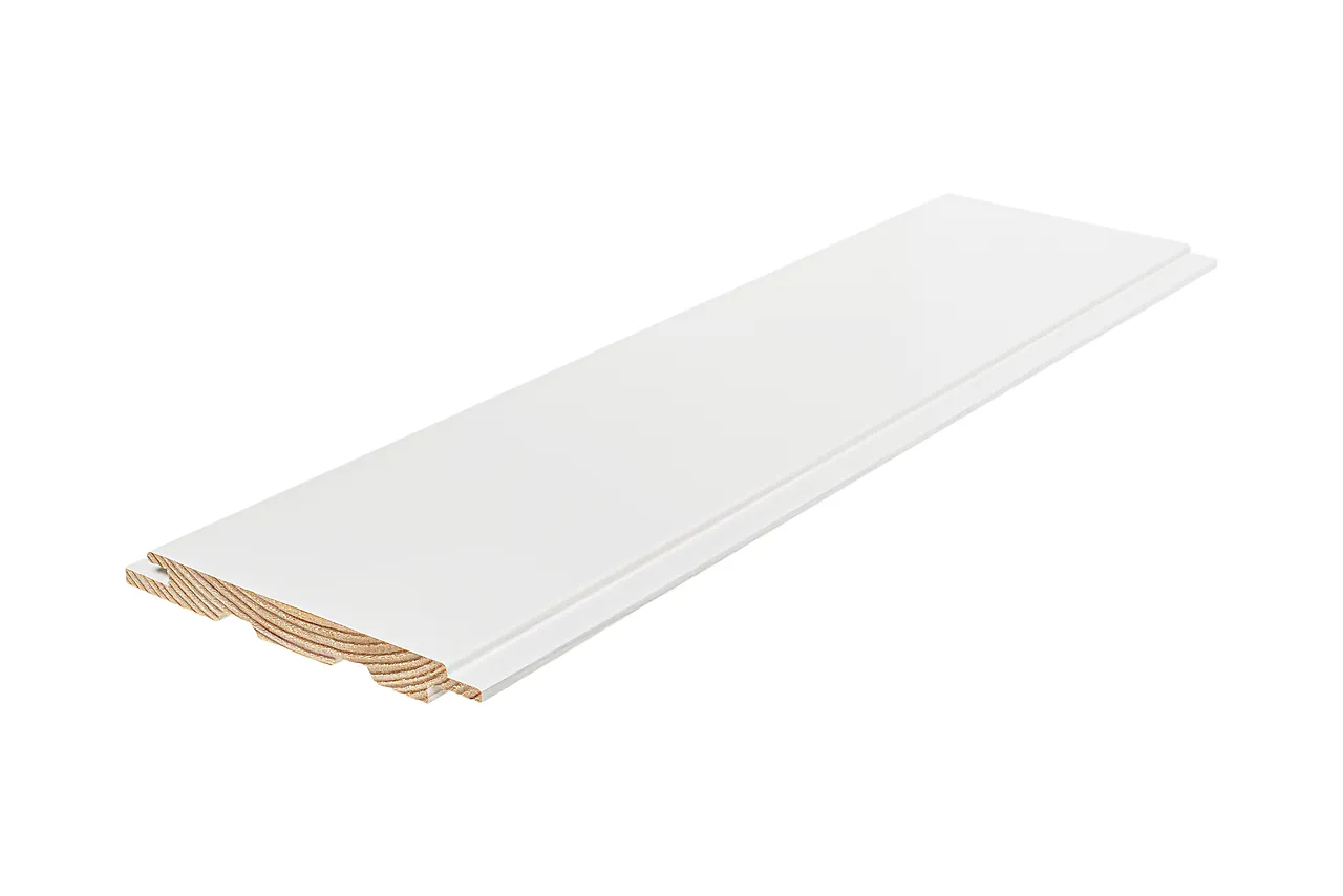 Sprekkpanel klassisk hvit 13X120X4850 mm Sprekkpanel klassisk hvit 13X120X4850 mm