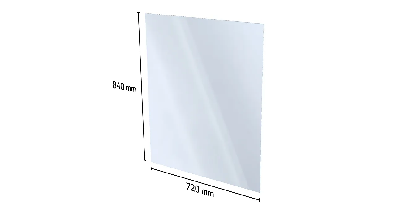 Sikkerhetsglass 720x840 mm 8,76