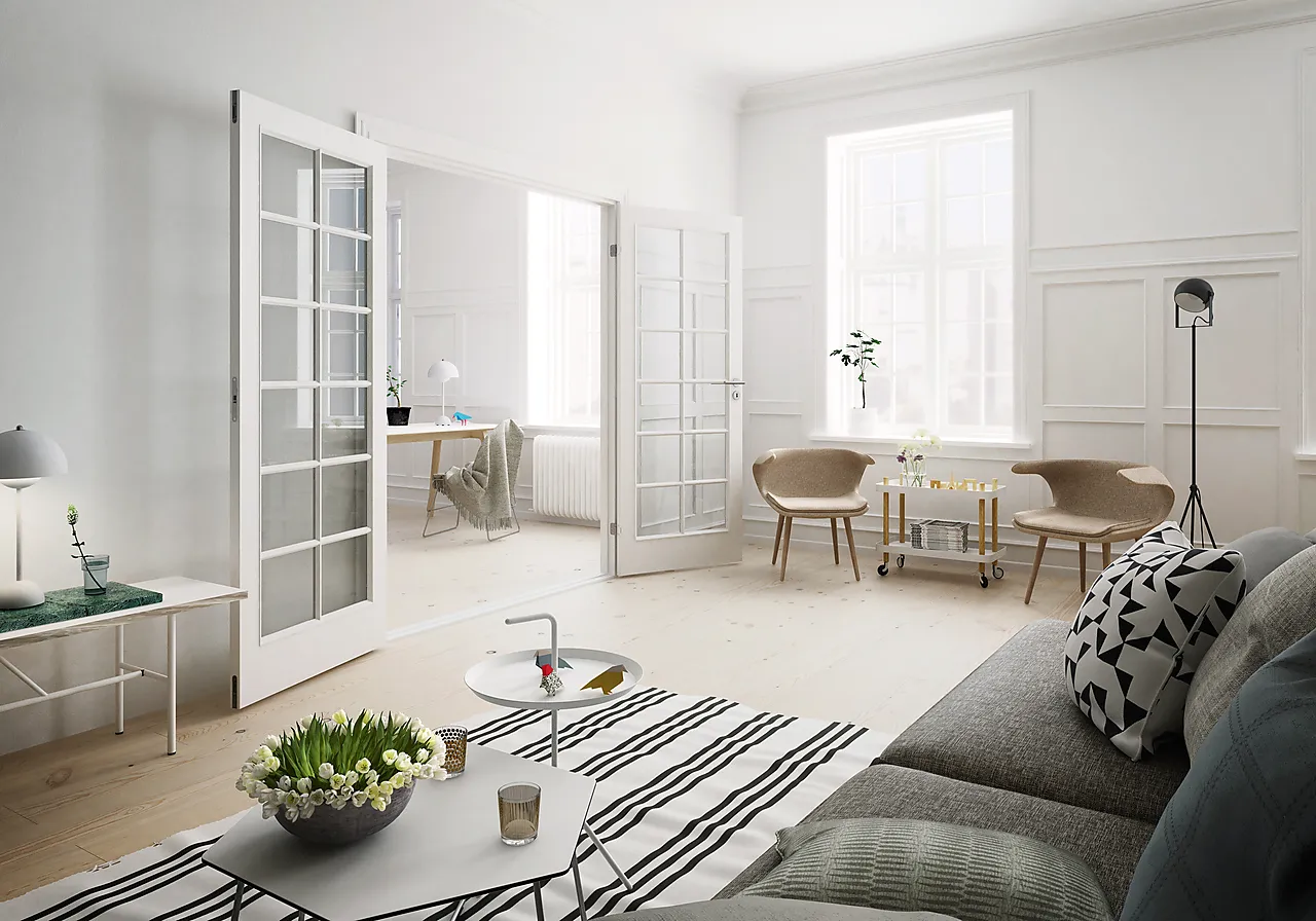 Dørbl compact sp10 9x20 hvit glassdør 4mm herdet glass null - null - 3 - Miniatyr