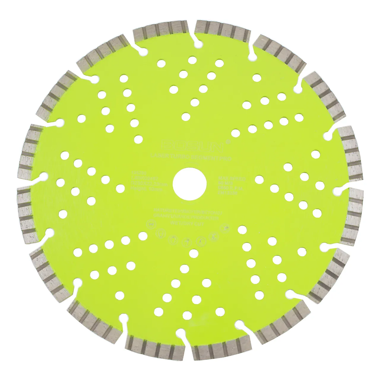 Diamantblad turbosegmen 230/22,2mm bosun pro