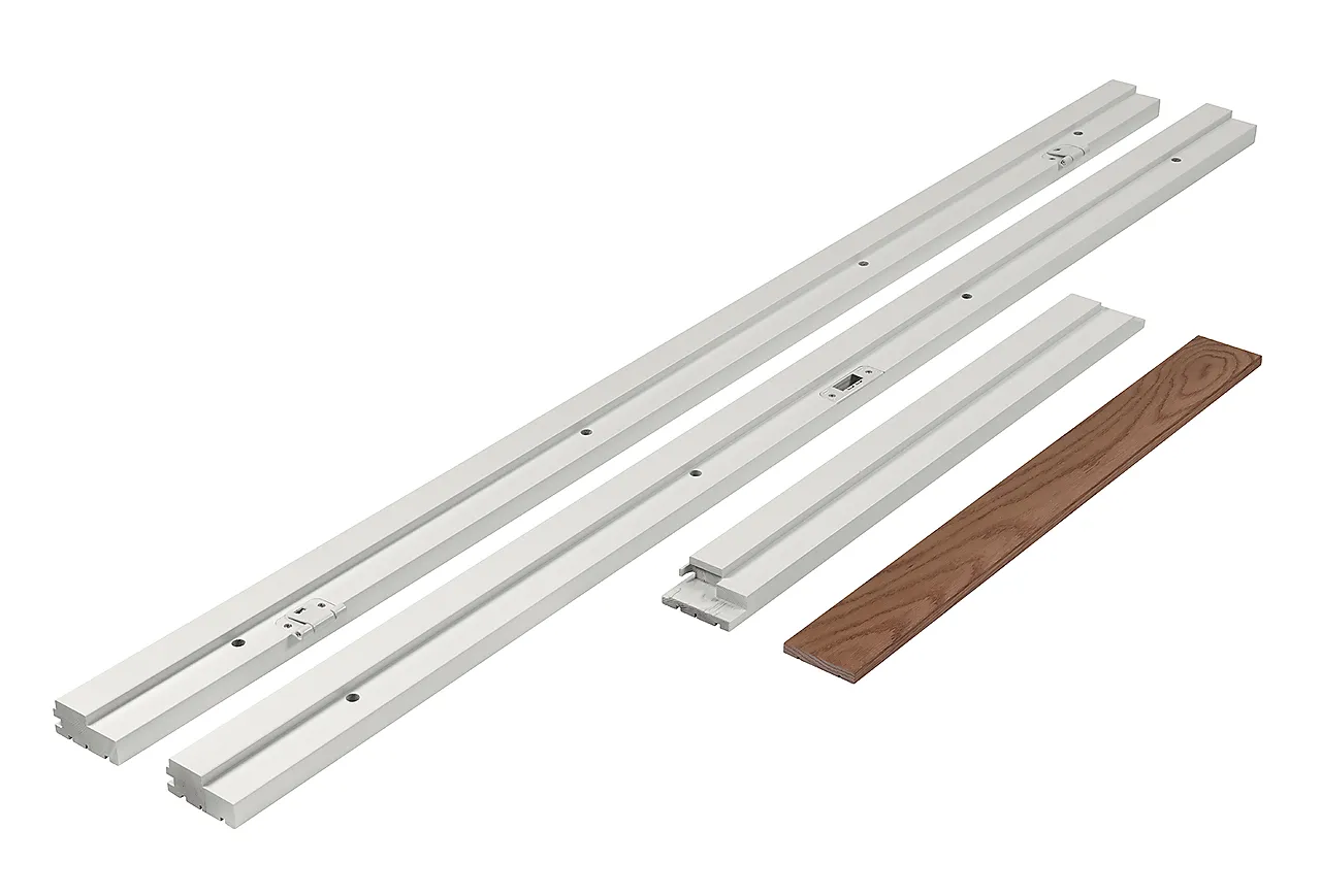 Karmsett hvitmalt 100x200 cm flat terskel