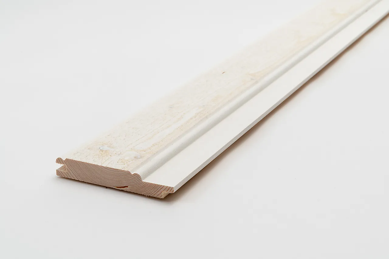 Gran 19x120 sveitser sp3 ru grunnet hvit Gran 19x120 sveitser sp3 ru grunnet hvit