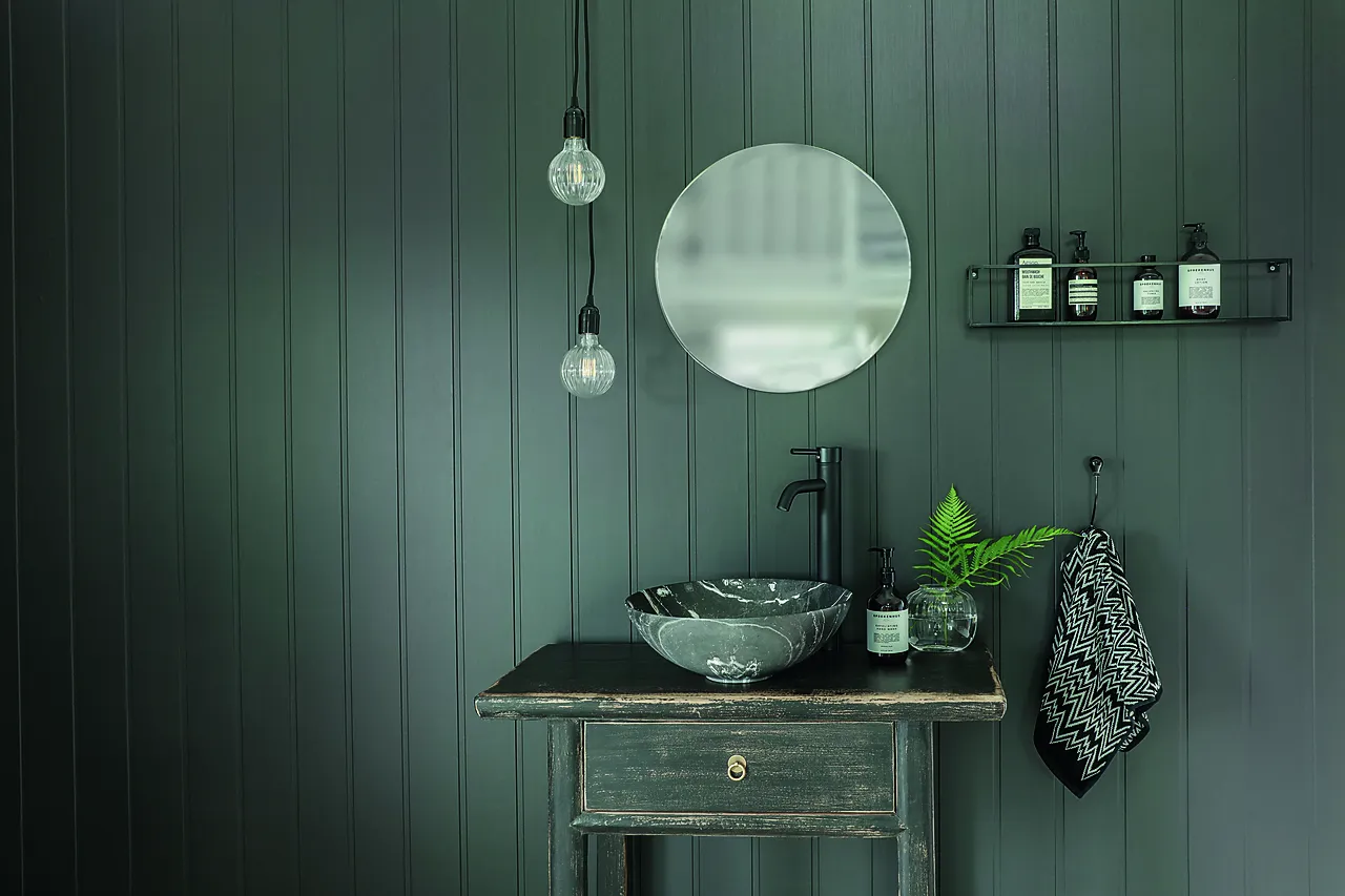 Veggplate trefiber 2390 Skygge dempet sort null - null - 3 - Miniatyr