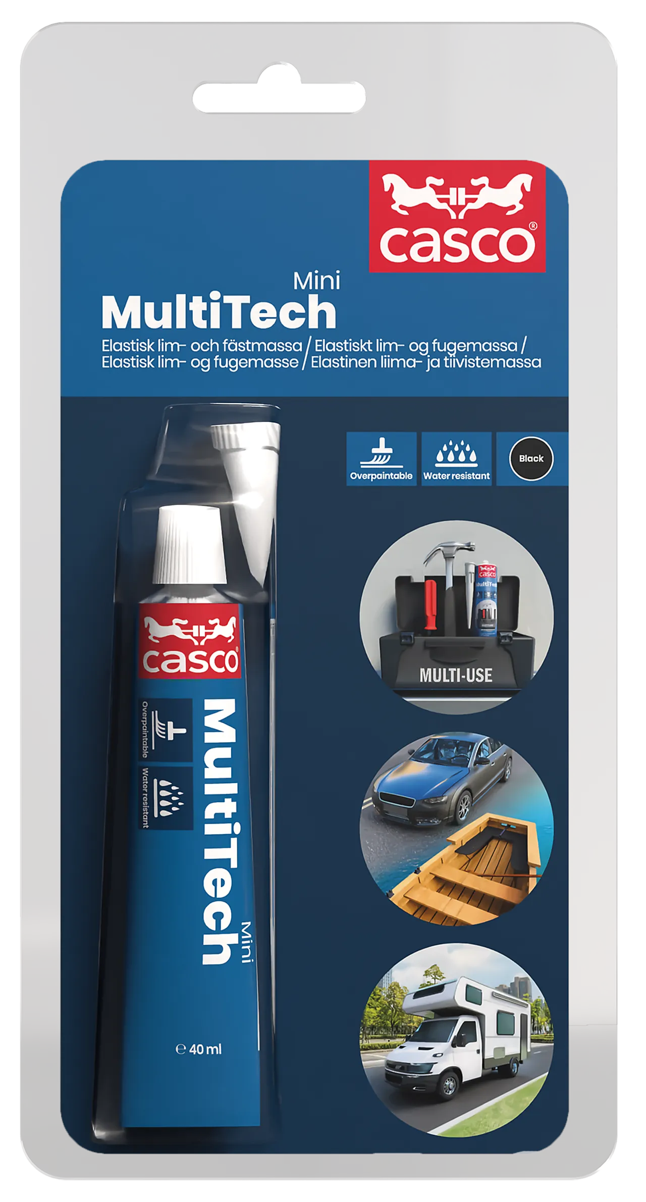 Fug og lim MultiTech mini black 40 ml