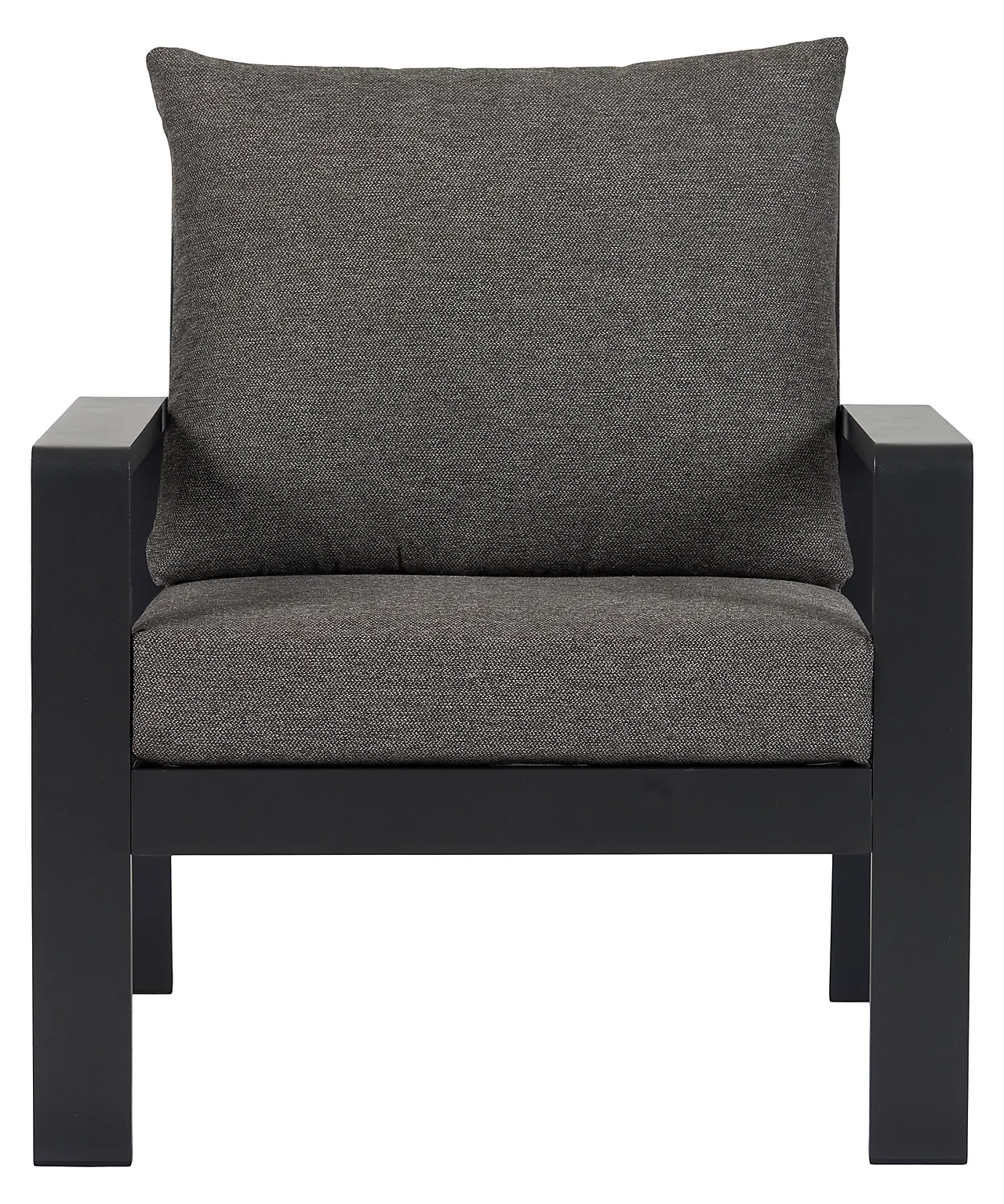 Hagestol med pute sort/grå Lis null - null - 2 - Miniatyr