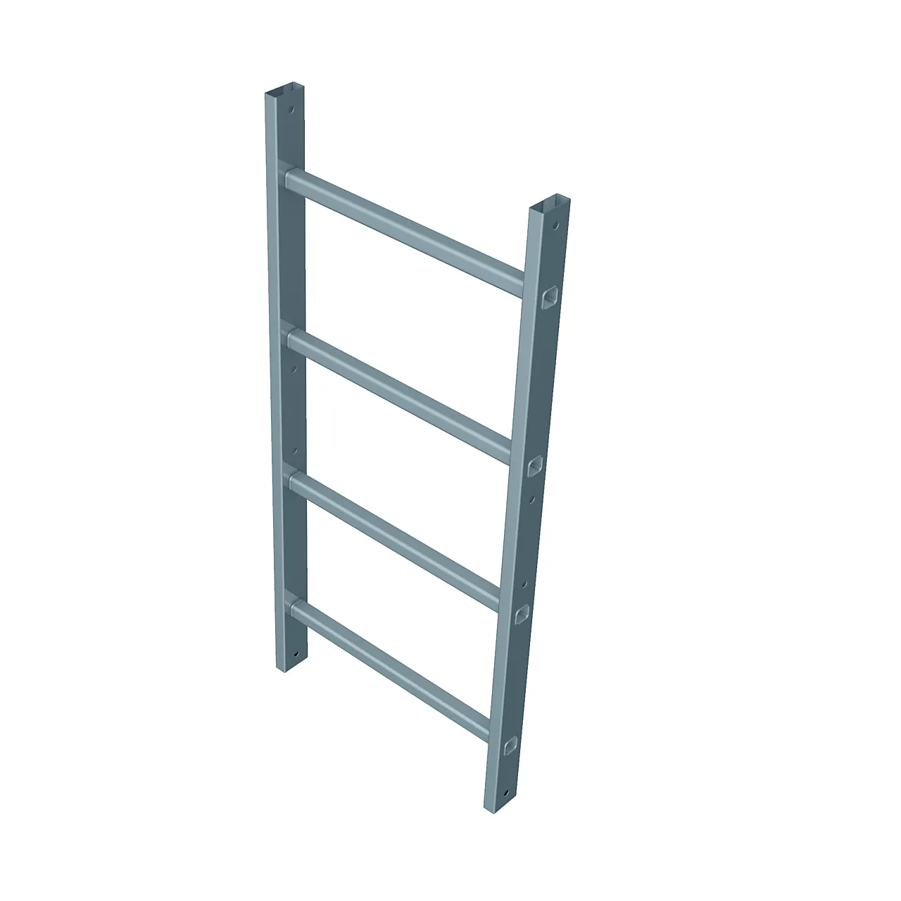 Stige veggfast aluminium 1,96 m zarges lengde veggstige: 1,96 m