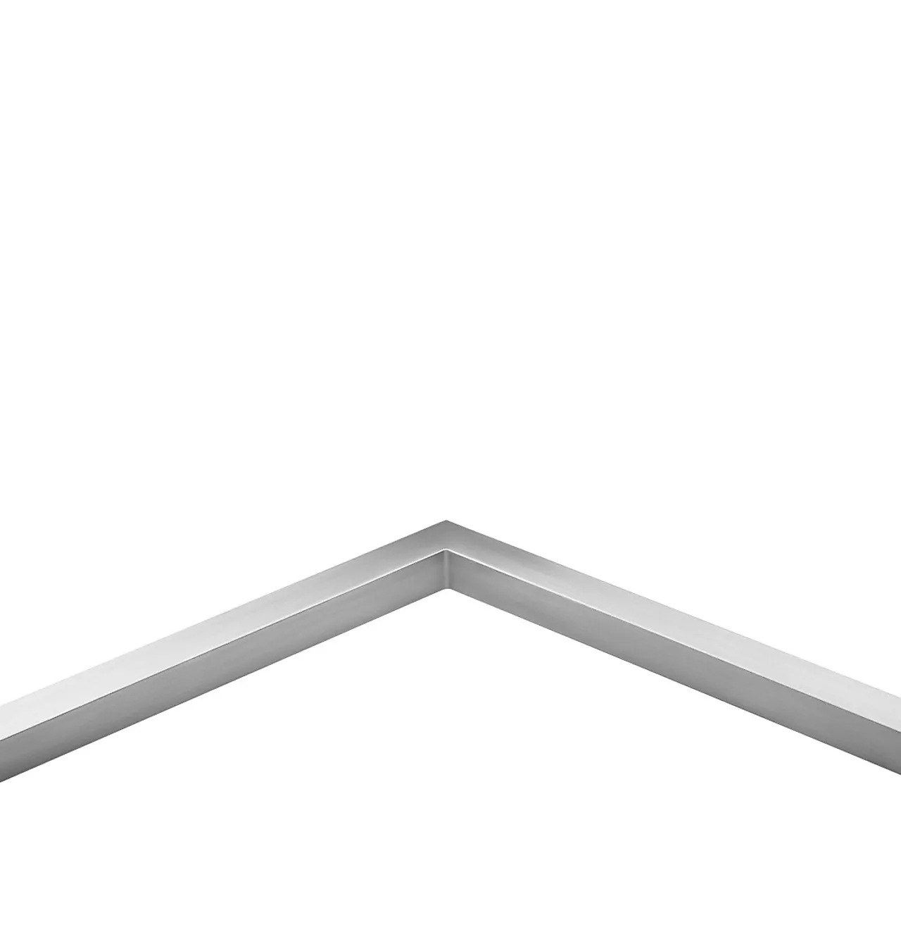 Hjørne 90° håndlløper børstet aluminium 20x22 mm