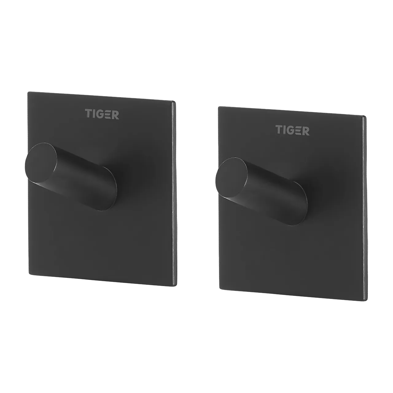 Krok enkel square svart matt 2 stk svart matt rustfritt stål null - null - 2 - Miniatyr