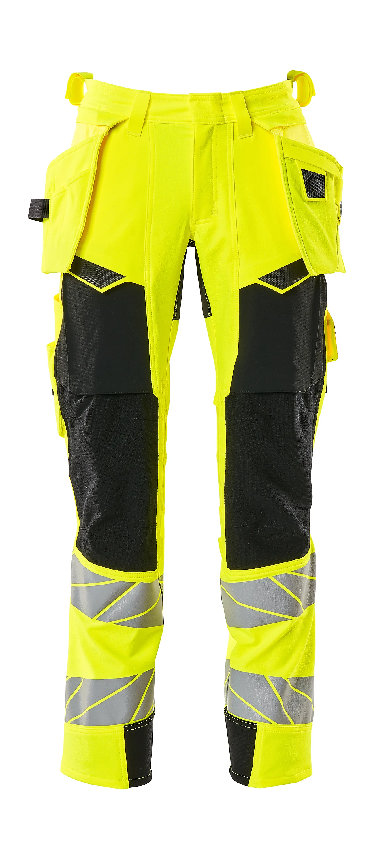 Arbeidsbukse stretch gul/svart 82 cm C52 Arbeidsbukse stretch gul/svart 82 cm C52