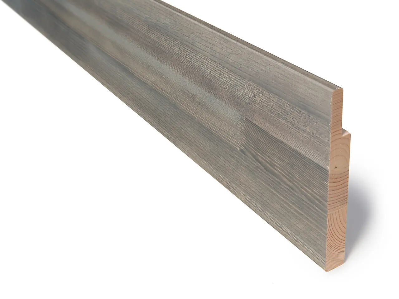 Utforing 18x145x4400 mm laminert furu, fjær 35 mm - Mørkne