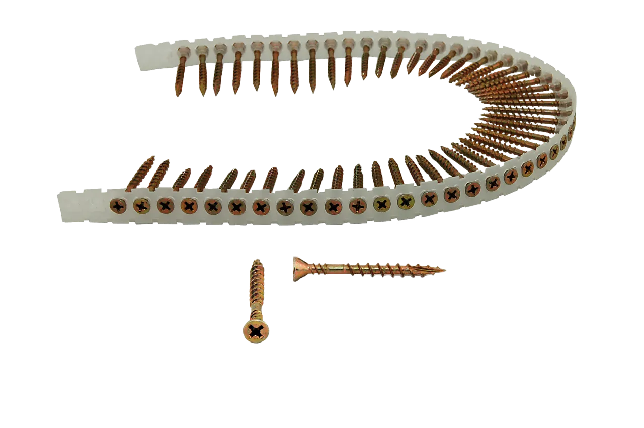 Sponplateskrue tre 55x4,2mm a1000 gulforzinket ph2 senco null - null - 2 - Miniatyr