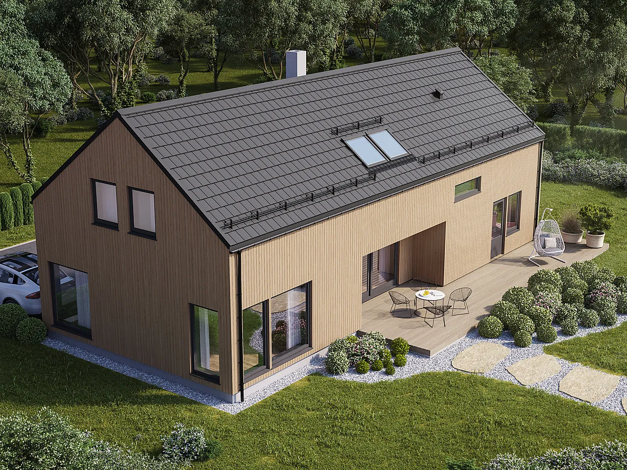 Takpl powert plano matt antras dekkende mål pr plate 0,42 m2