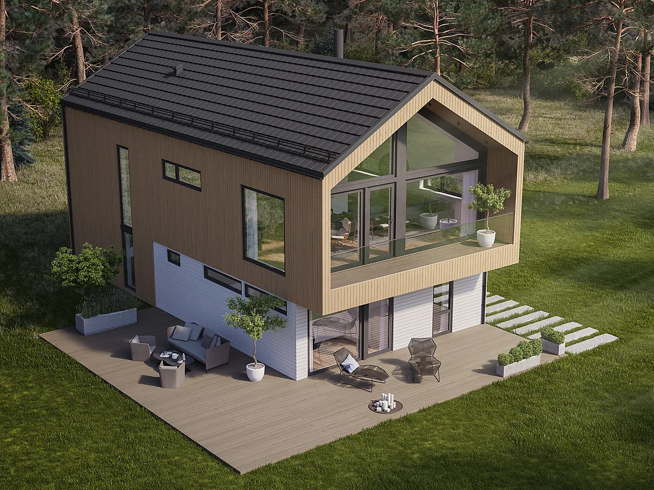 Takpl powert plano matt antras dekkende mål pr plate 0,42 m2 null - null - 3 - Miniatyr