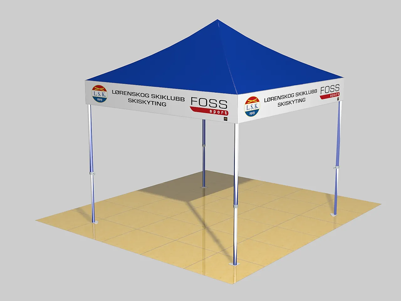 Ramme til pop-up telt 3 x 3 meter null - null - 2 - Miniatyr