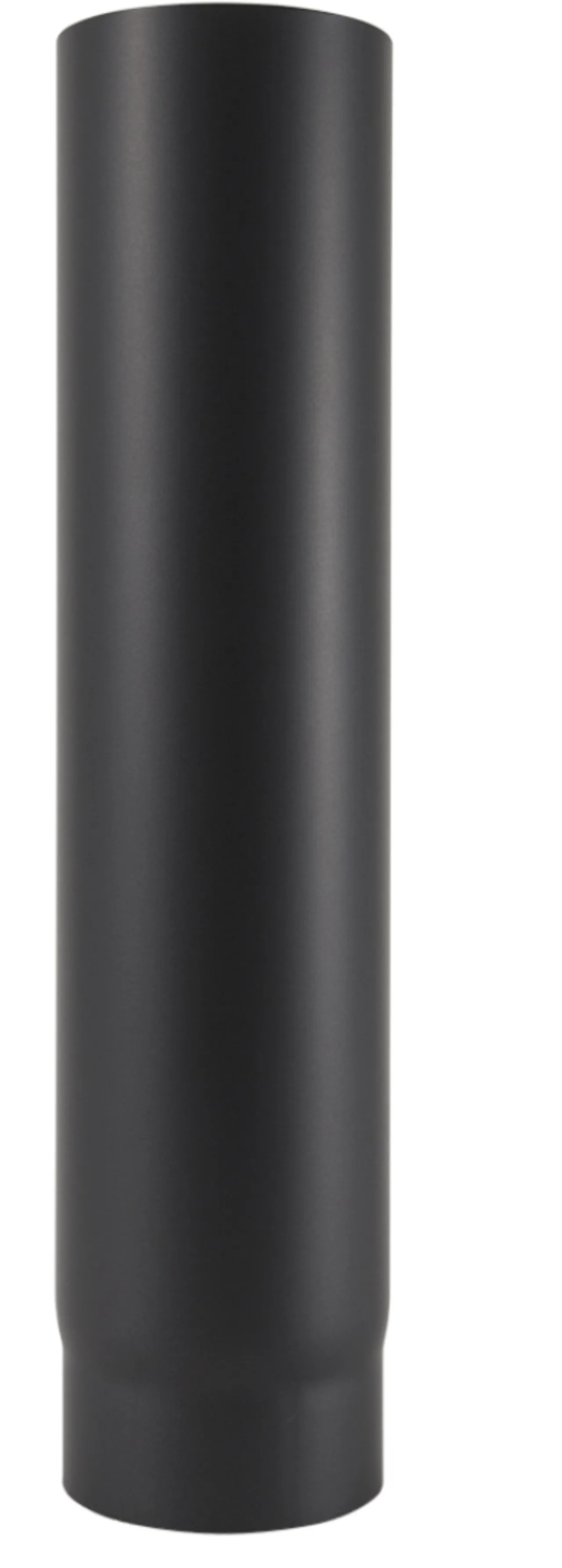 OVNSRØR Ø125 900 RETT SORT MATT EMALJE