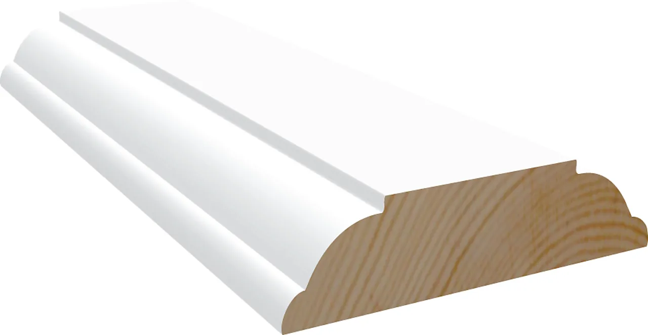 Pyntelist furu hvit bomull S0502-Y 9x34 mm Pyntelist furu hvit bomull S0502-Y 9x34 mm