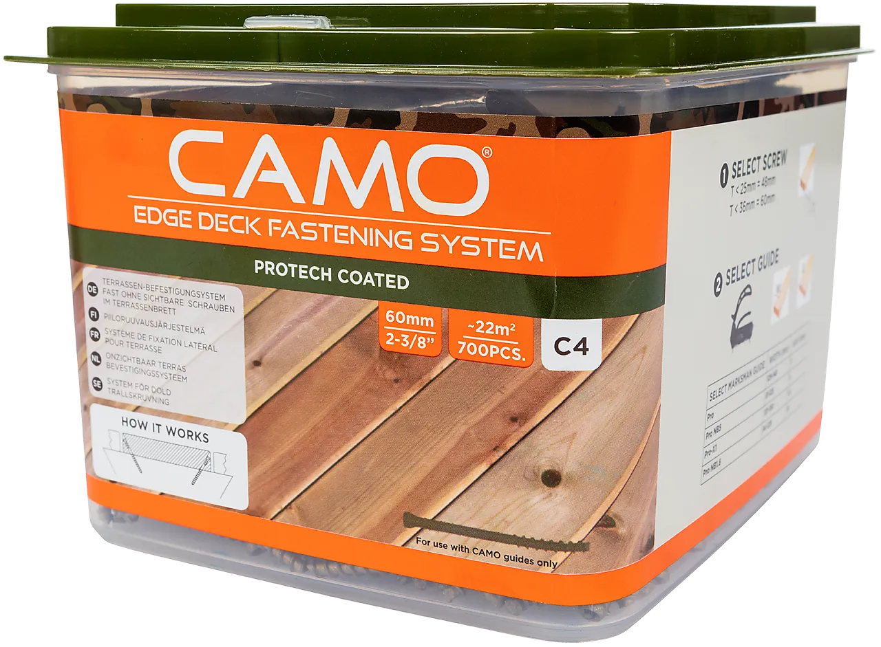 Camo terrasseskrue 2 bits C4 4,2x60 mm 700 stk