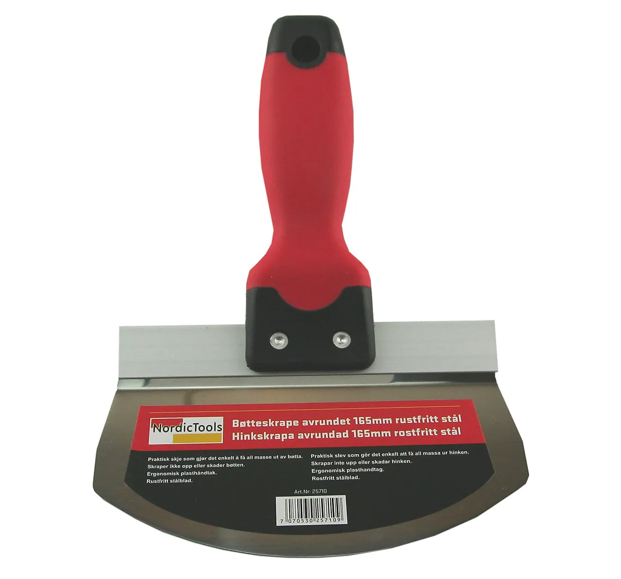 Bøtteskrape for rengjøring av spann