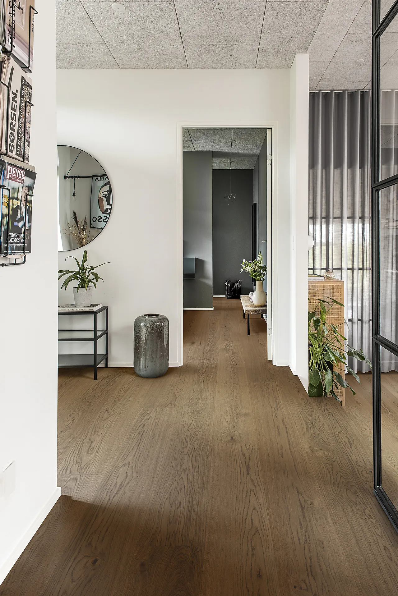 Herdet tregulv børstet mattlakk mørkebrun null - null - 2 - Miniatyr