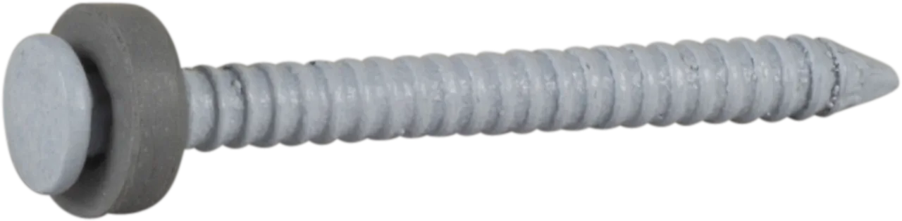 Blikkspiker hvit 30x2,5 fzv a-40 hvitlakkert med tetting varmforsink null - 30 - 2 - Miniatyr