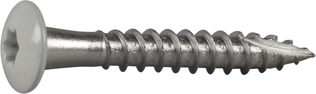 Takrenneskrue ph hvit 4,8x35a2 -20 panhode ral 9010 rustritt stål