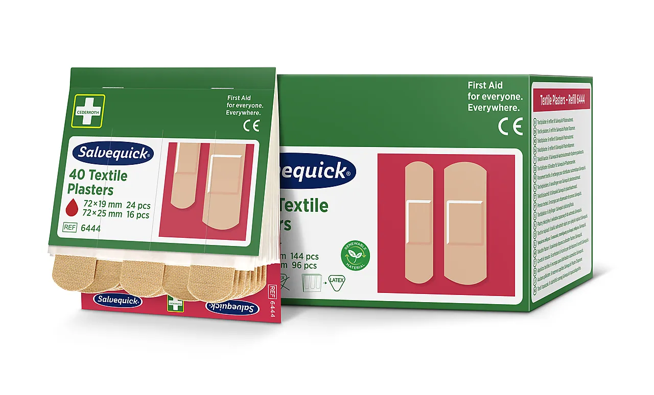 Plaster refill 40 stk tekstil 6444 Plaster refill 40 stk tekstil 6444