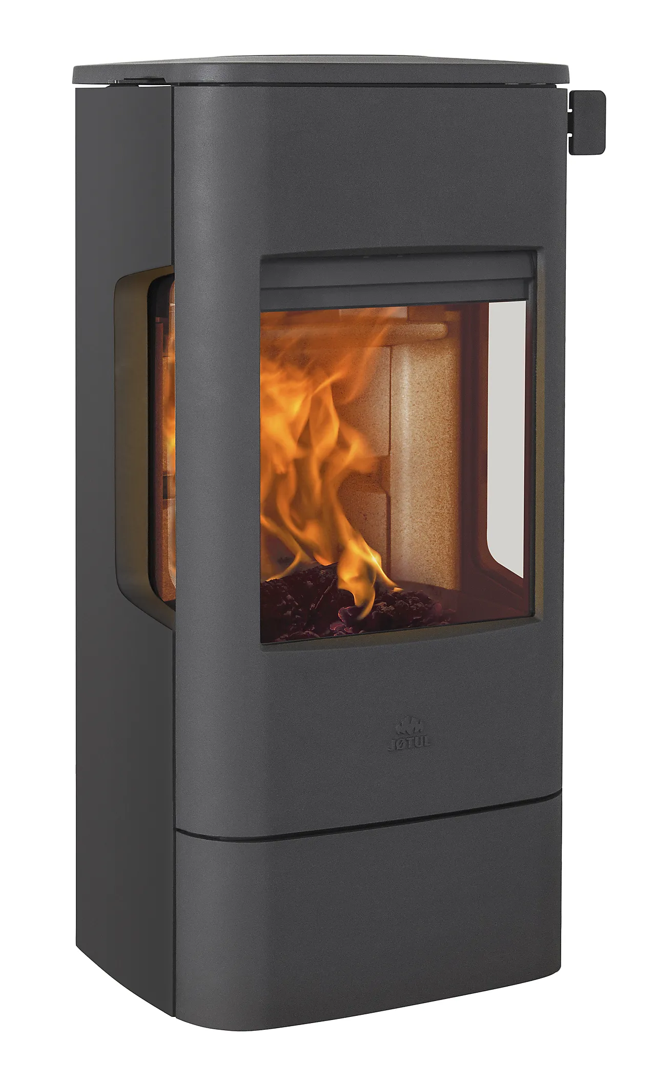 Jøtul vedovn F 233 sort lakk med sideglass null - null - 2 - Miniatyr