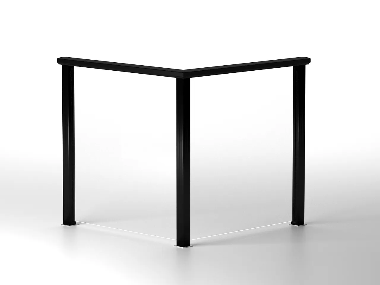 Endebunn til  håndløper Opus glassrekkverk null - null - 3 - Miniatyr