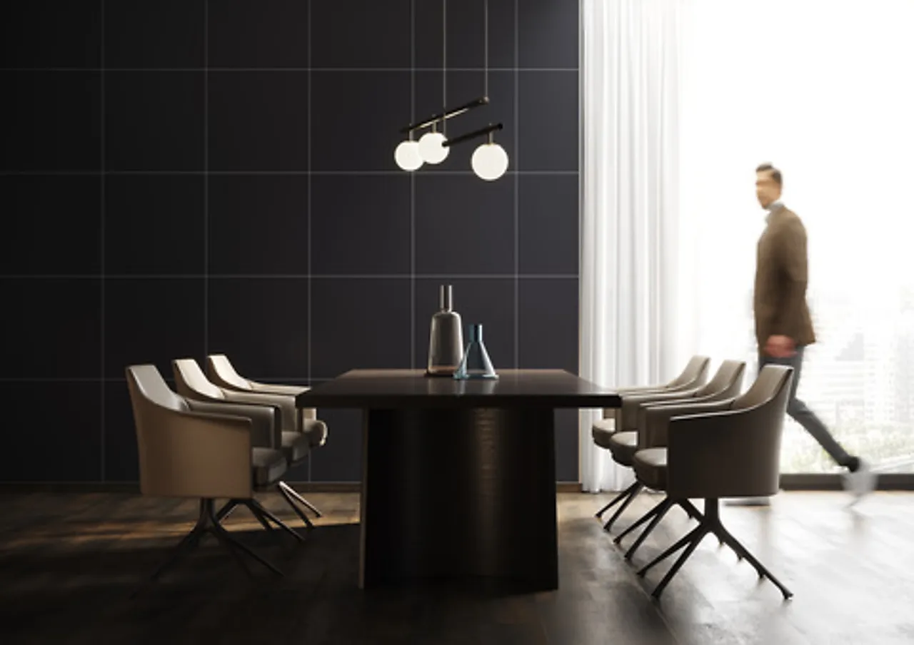 Fibo baderomsplate Black Hexagon 10x620x2400mm null - null - 2 - Miniatyr