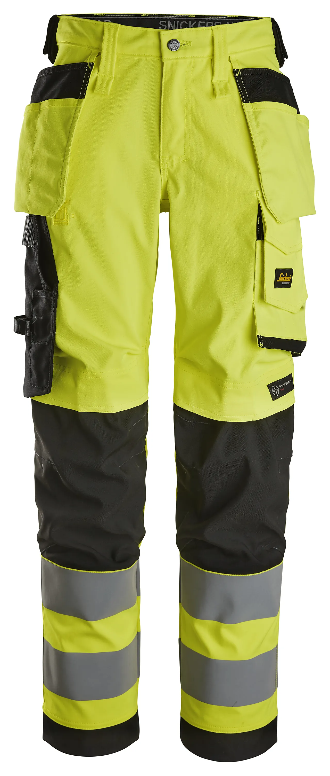 Bukse 6743 kl 2 dame highvis gul str 24 null - null - 2 - Miniatyr