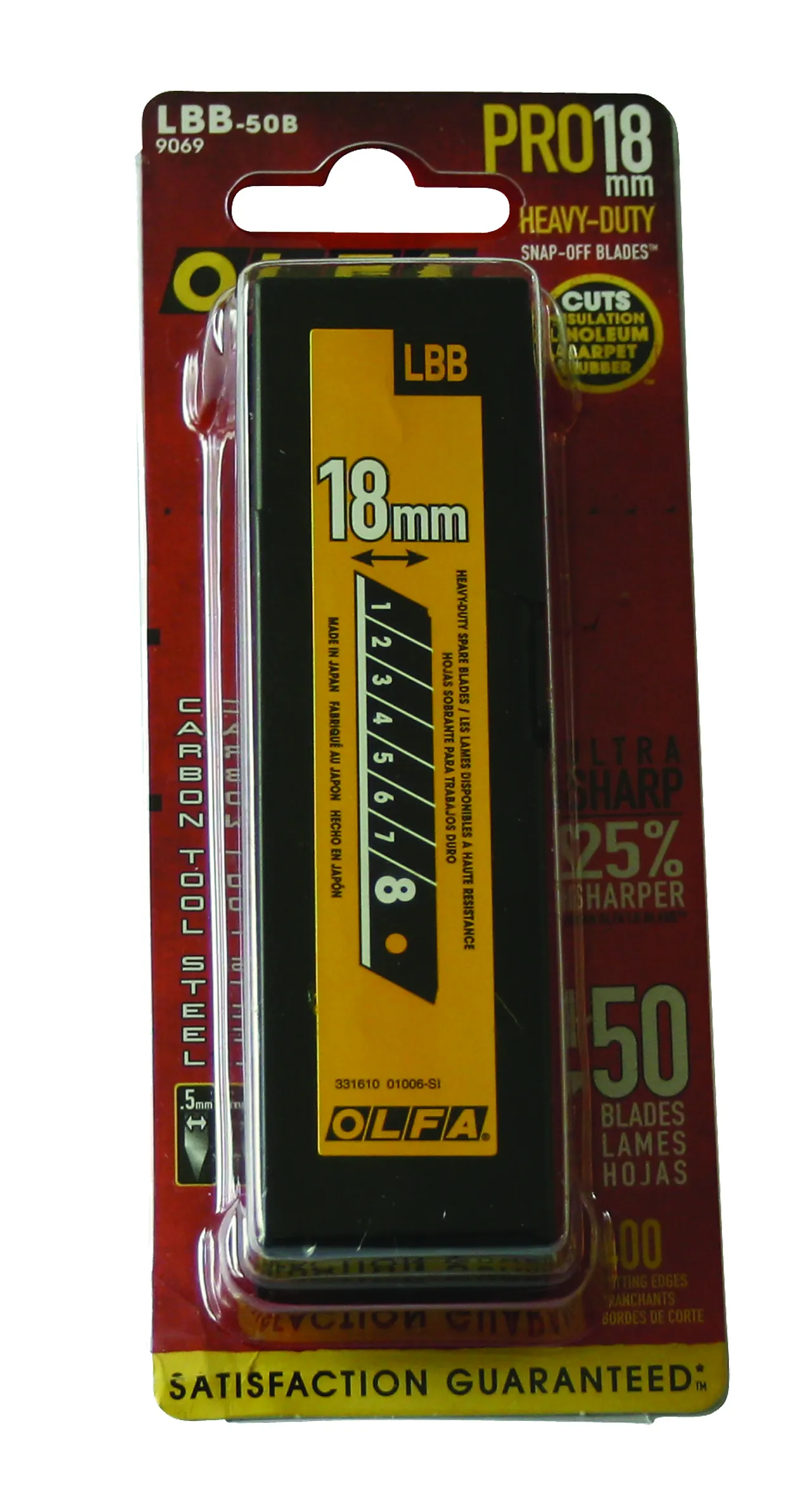 Knivblad ekstra skarpt 18 mm 50 stk