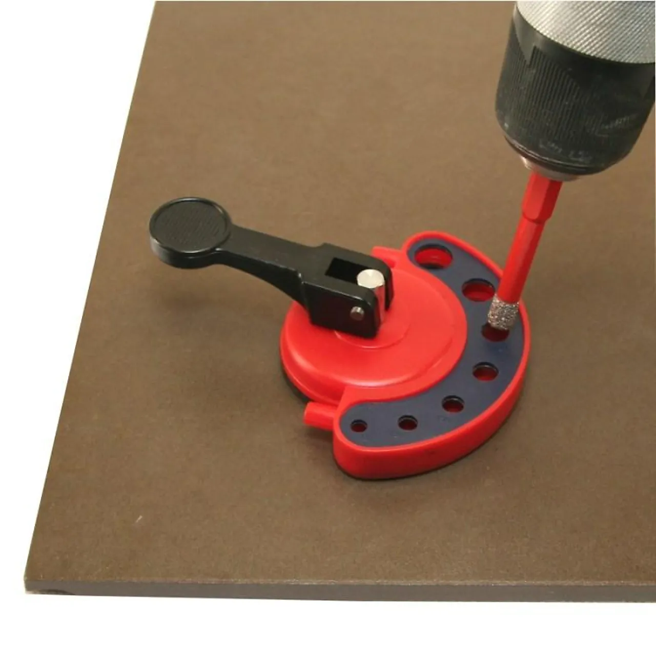 Sugekopp guide for tørrbor 4-12 mm rød plast null - null - 2 - Miniatyr