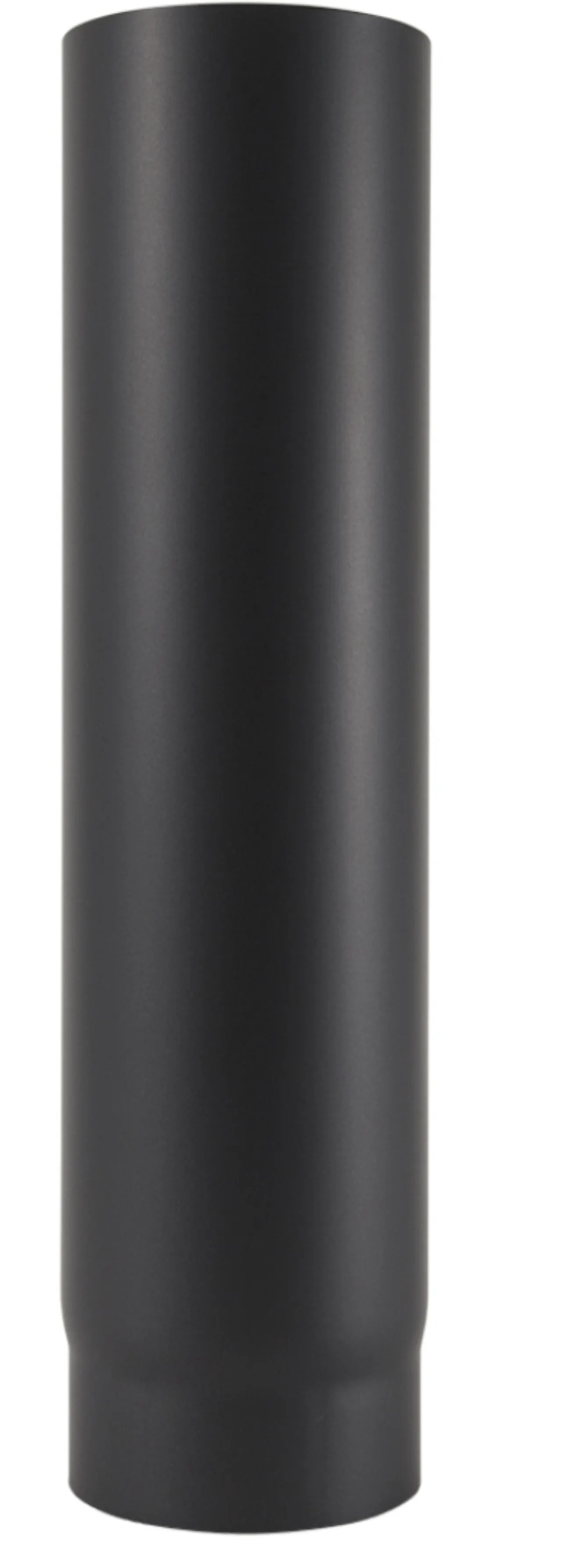 OVNSRØR Ø125 750 RETT SORT MATT EMALJE