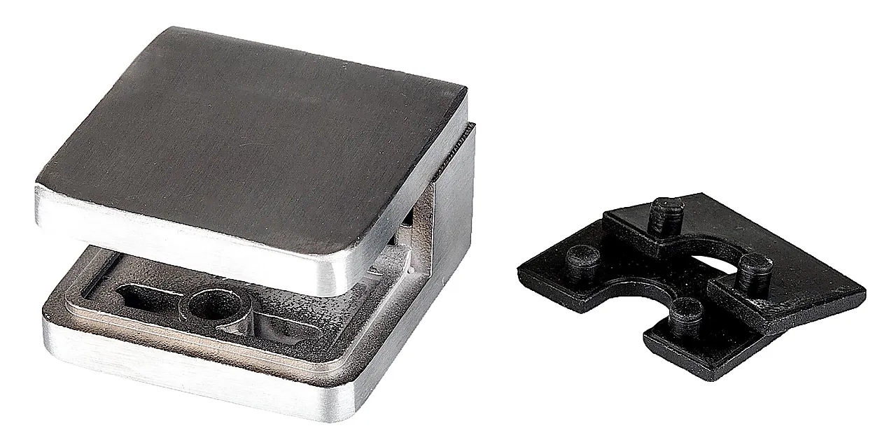 Glassfester 2 stk rustfritt Glassfester 2 stk rustfritt