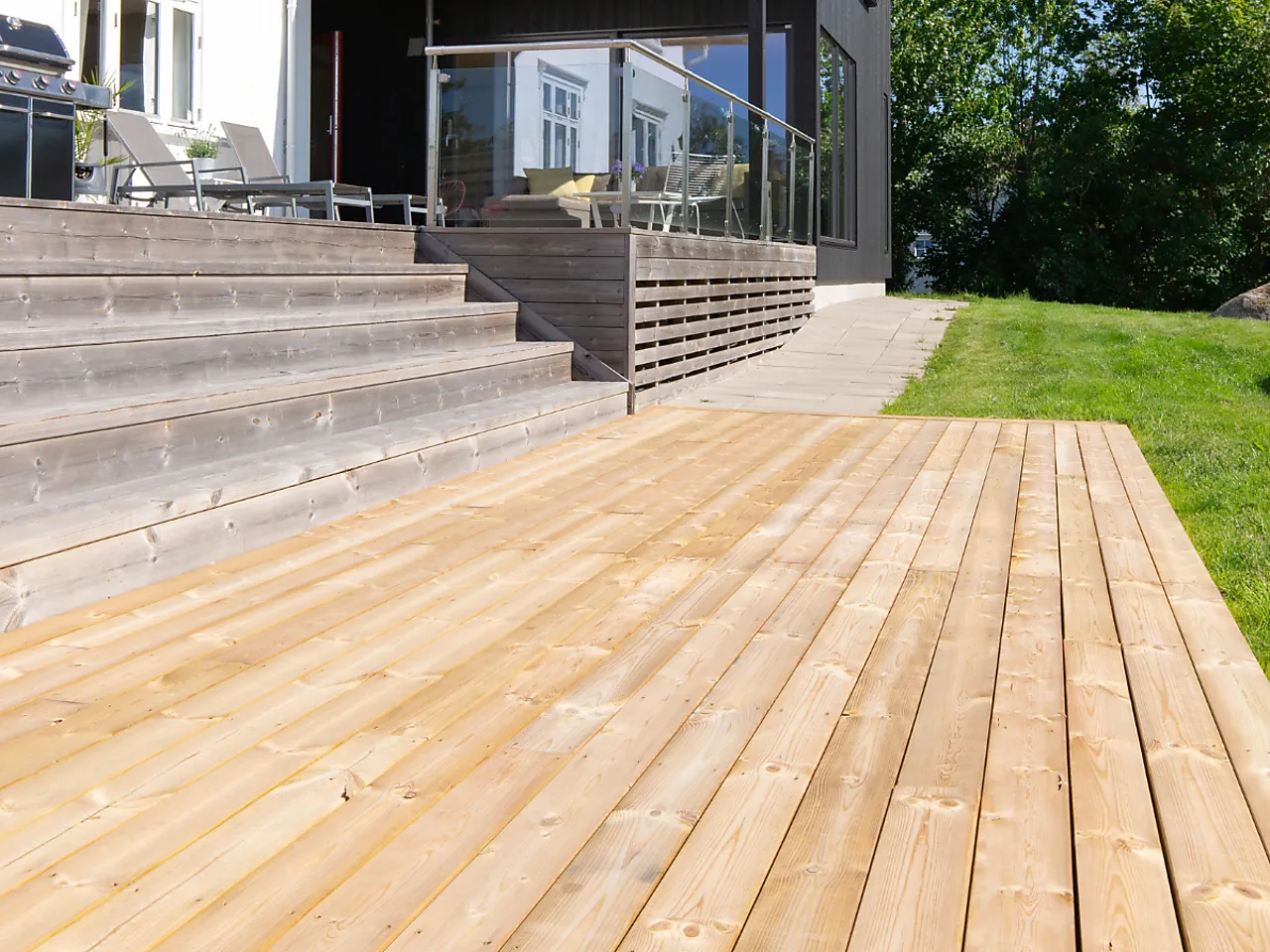 Terrassebord 28x120x4800 furu CU-impregnert klasse 1 null - null - 3 - Miniatyr