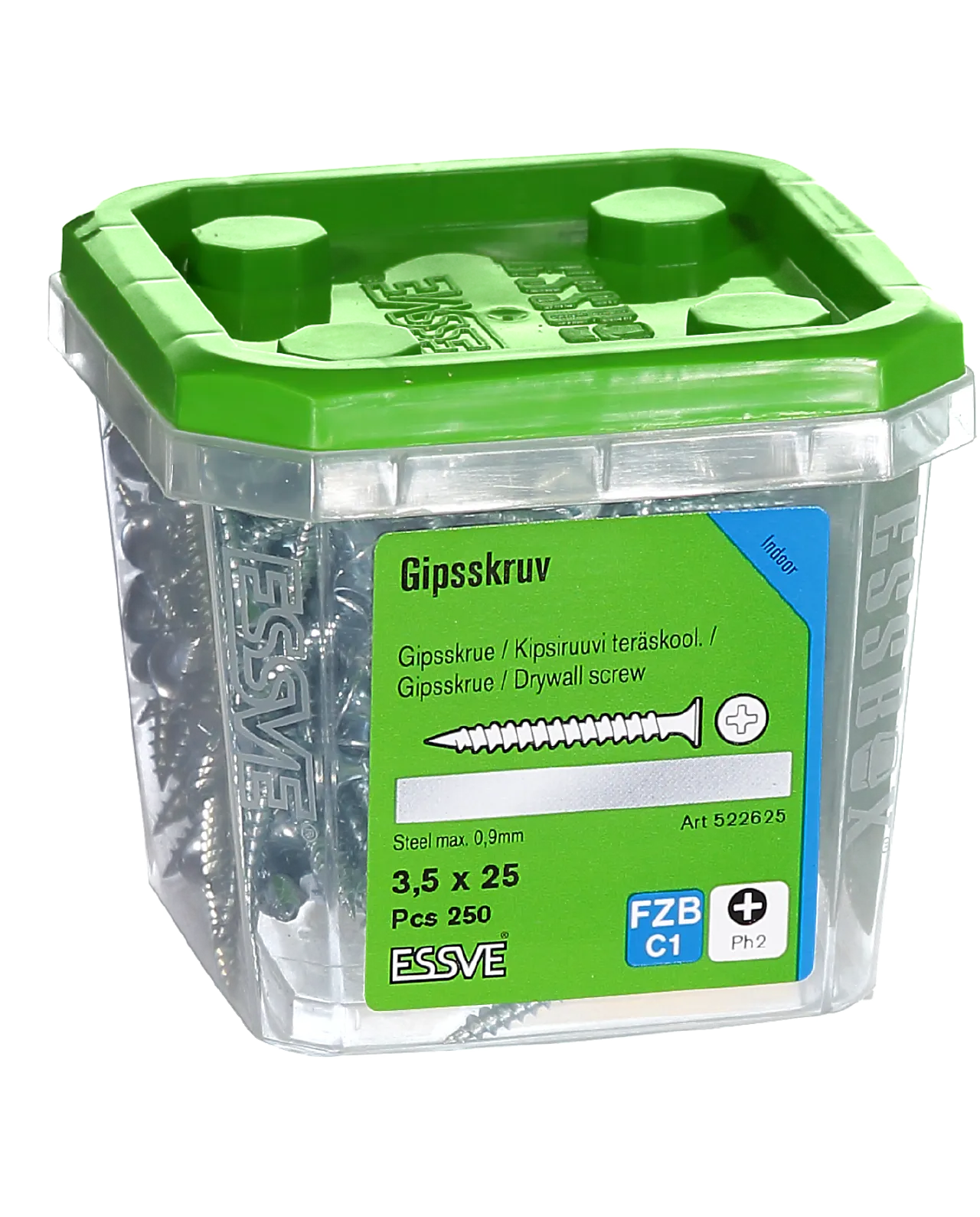 Gipsskruer for stål 3,5x25 mm 250 stk null - null - 2 - Miniatyr