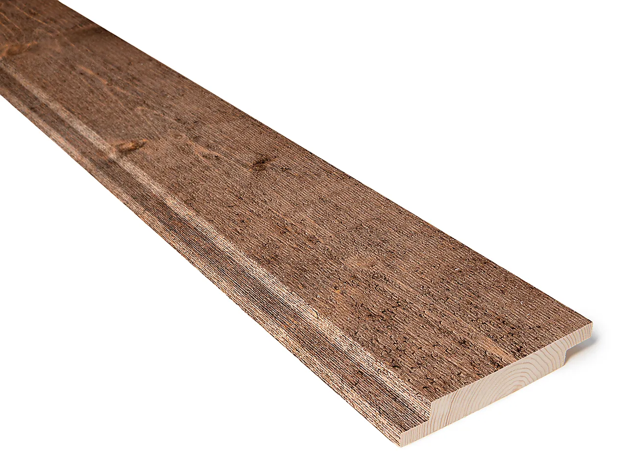 Gran 19x123  tett edelbrun varm kledning dobbelfals tett