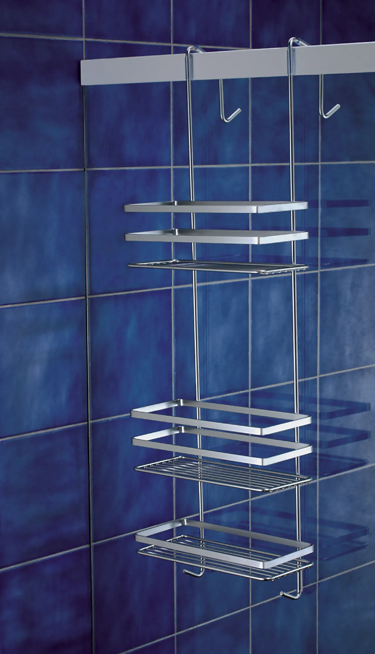 Dusjhylle med 3 kurver forkrommet stål Dusjhylle med 3 kurver forkrommet stål