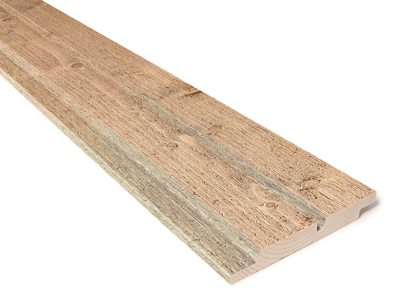 Gran 19x148  spor edelbrun lys kledning dobbelfals med spor null - null - 2 - Miniatyr