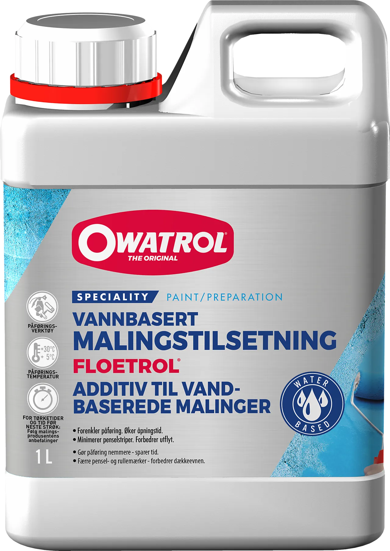 Malingstilsetning 1L Floetrol Til Vannbasert Maling