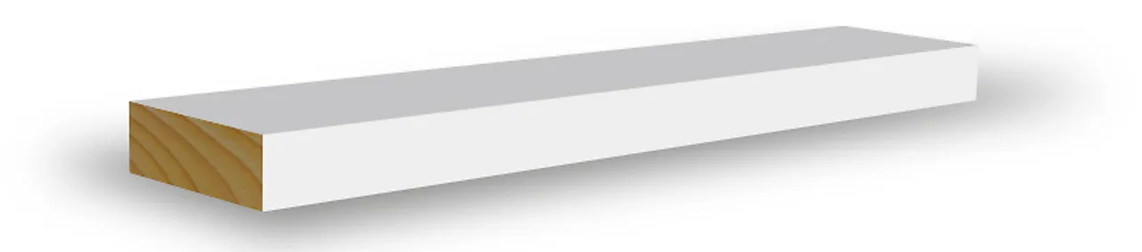 Glattkantlist furu hvit bomull S0502-Y 12x21x4400 mm Glattkantlist furu hvit bomull S0502-Y 12x21x4400 mm