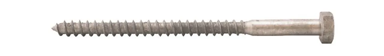 Fransk treskrue 6kt varmforsinket A2 10x160 mm Fransk treskrue 6kt varmforsinket A2 10x160 mm