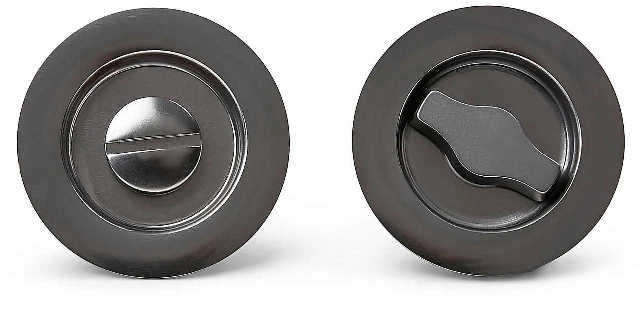 Vriknapp innf skyvedør stål uten rød indikator