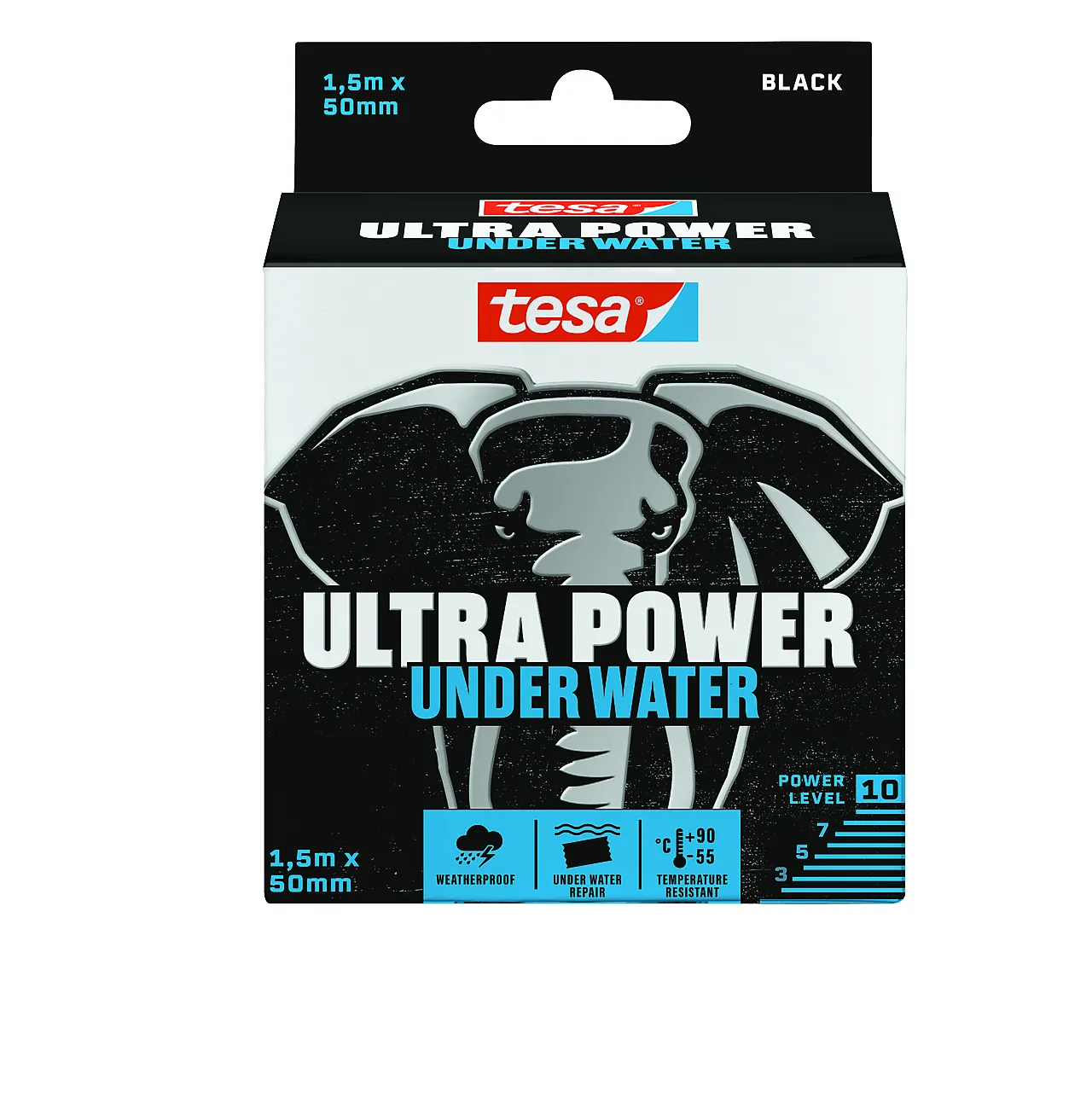 Reparasjonstape vannfast 50 mm x 1,5 meter sort Reparasjonstape vannfast 50 mm x 1,5 meter sort